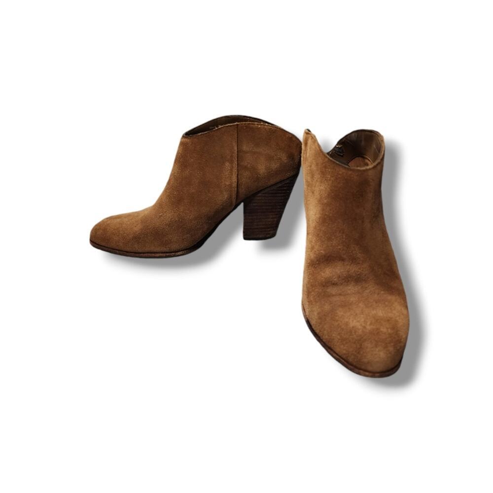 Dolce Vita Brown Suede Heeled Mules - Picture 4 of 6